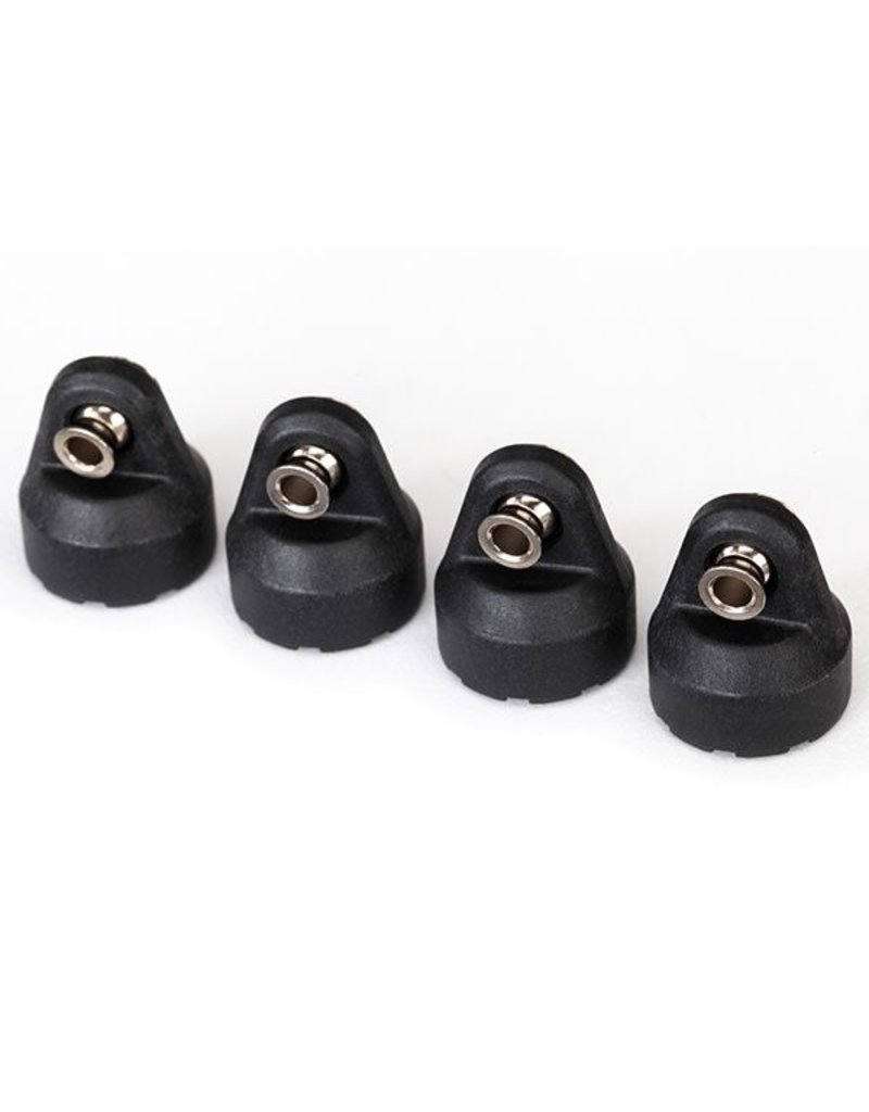 TRAXXAS TRA8361 SHOCK CAPS (BLACK) (4) (ASSEMBLED WITH HOLLOW BALLS)