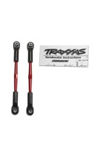 TRAXXAS TRA2336X TURNBUCKLES, ALUMINUM (RED-ANODIZED), TOE LINKS, 61MM (2)(ASSEMBLED WITH ROD ENDS & HOLLOW BALLS) (FITS STAMPEDE) (REQUIRES 5MM ALUMINUM WRENCH #5477)