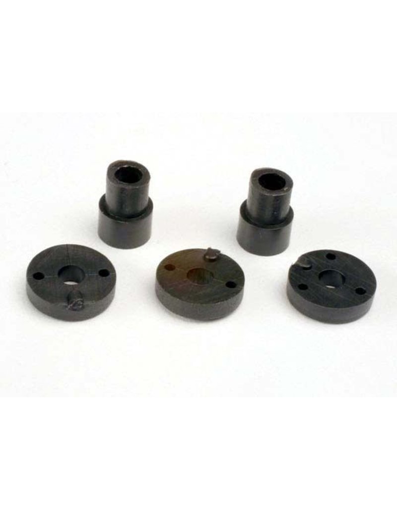TRAXXAS TRA2669 PISTON HEAD SET (2-HOLE (2)/ 3-HOLE (2))/ SHOCK MOUNTING BUSHINGS & WASHERS (2) (BIG BORE SHOCKS)