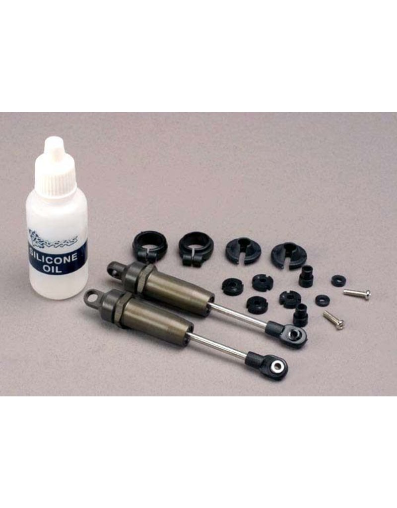 TRAXXAS TRA4760 SHOCKS, LONG (HARD-ANODIZED & PTFE-COATED T6 ALUMINUM) W/O SPRINGS (FRONT) (2)