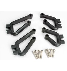 TRAXXAS TRA4936 BUMPER MOUNTS, FRONT (L&R)/ BUMPER MOUNTS, REAR (L&R)/ 3X12MM RHM SCREWS (8)