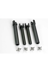 TRAXXAS TRA4951X HALF SHAFTS, LONG (HEAVY DUTY) (EXTERNAL-SPLINED (2) & INTERNAL-SPLINED (2))/ METAL U-JOINTS (4)