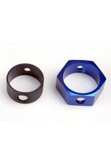 TRAXXAS TRA4966 BRAKE ADAPTER, HEX ALUMINUM (BLUE)