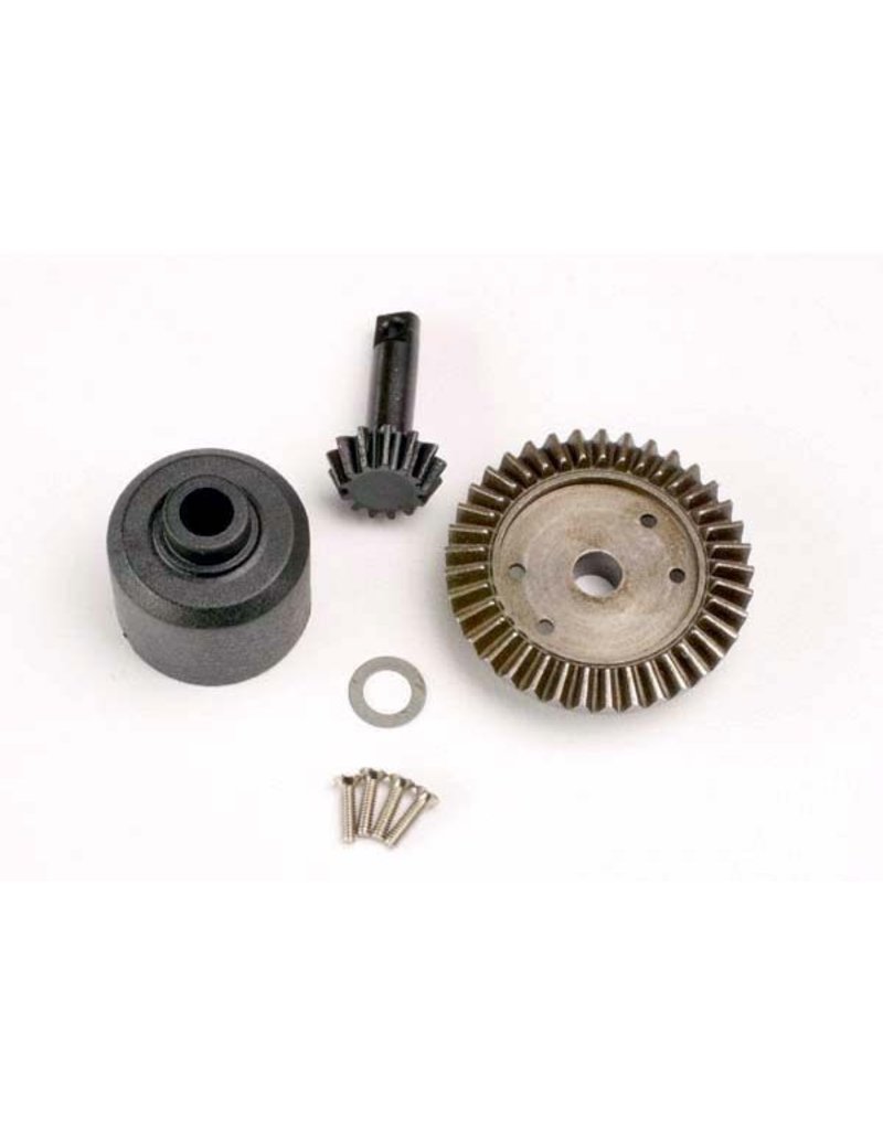 TRAXXAS TRA4981 RING GEAR, 37-T/ 13-T PINION/ DIFF CARRIER/6X10X0.5MM PTFE-COATED WASHER (1)/ 2X8MM COUNTERSUNK MACHINE SCREWS (4)