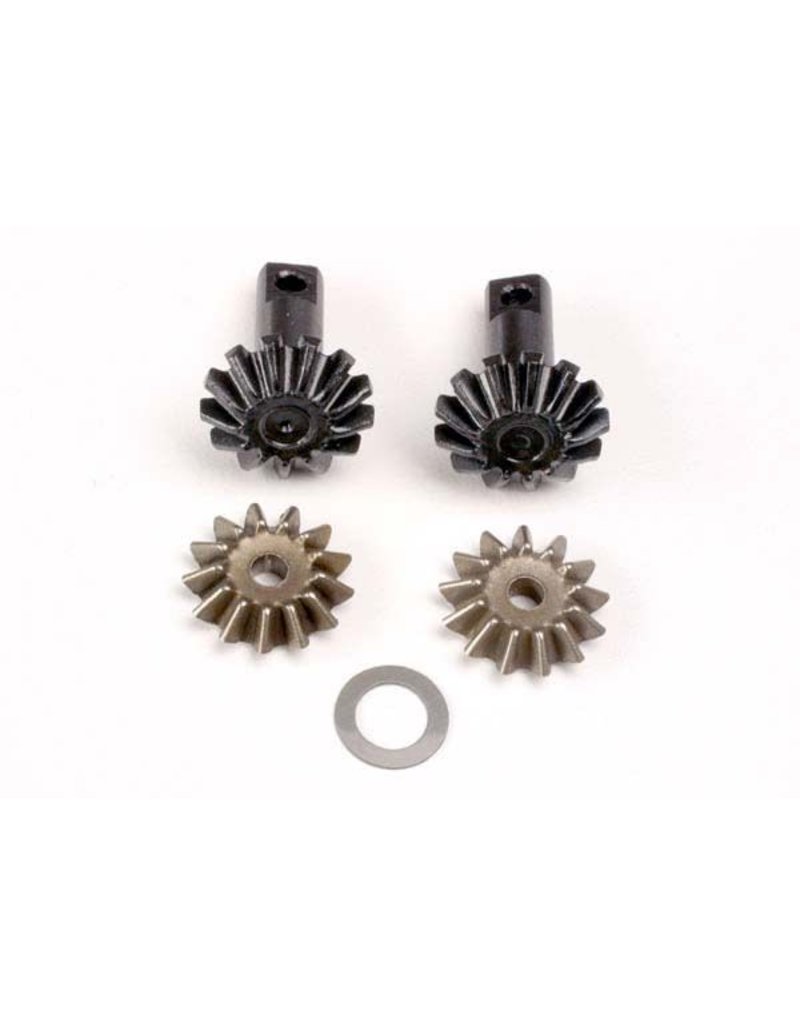 TRAXXAS TRA4982 DIFF GEAR SET: 13-T OUTPUT GEAR SHAFTS (2)/ 13-T SPIDER GEARS (2)/ SPIDER SHAFT (1)/ 6X10X0.5MM PTFE-COATED WASHER (1)
