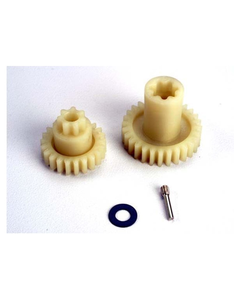 Tra4995 Primary Gears Forward 28 T Reverse 22 T Set Screw Yoke Pin M3 12 1 5x10x0 5mm Ptfe Coated Washer 1 My Tobbies Toys Hobbies