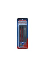 TRAXXAS TRA5143R TOE LINKS, MAXX (TUBES RED-ANODIZED, 7075-T6 ALUMINUM, STRONGER THAN TITANIUM) (124MM, REAR) (2)/ ROD ENDS (4)/ ALUMINUM WRENCH (1) (FOR MAXX MODELS W/SEALED PIVOT BALL SUSPENSION & 3.8'' WHEELS)