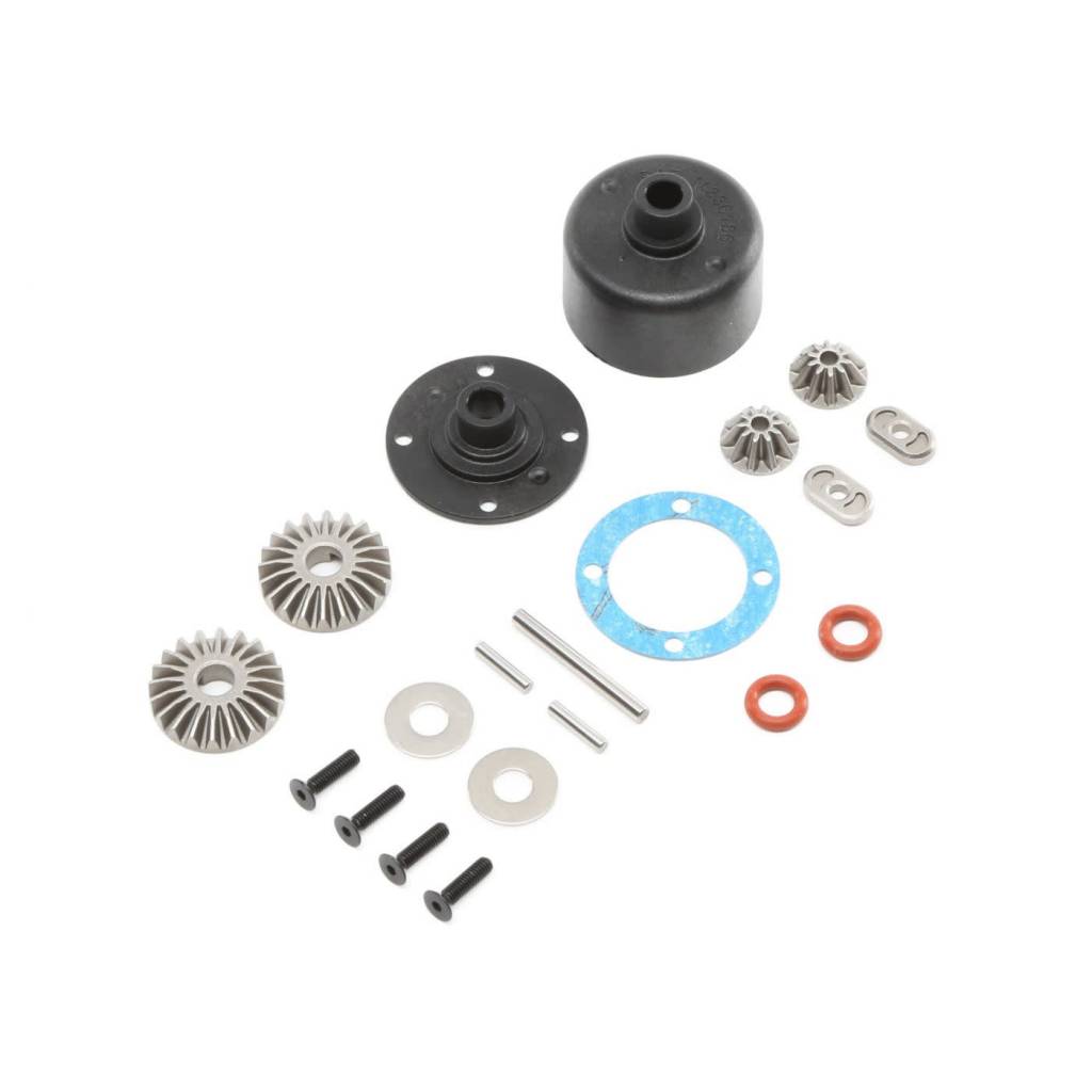LOS242015 DIFFERENTIAL CASE & HARDWARE: 8 & 8T RTR