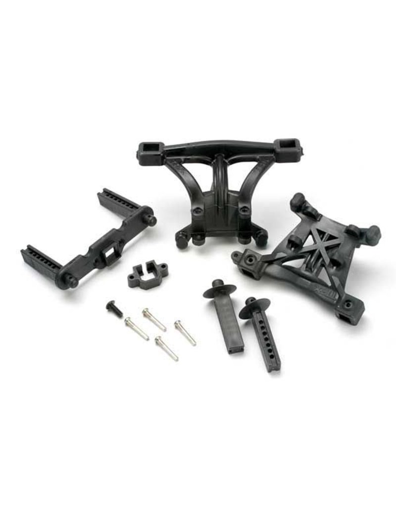 TRAXXAS TRA5314 BODY MOUNTS, FRONT & REAR/ BODY MOUNT POSTS, FRONT & REAR/ 2.5X18MM SCREW PINS (4)/ 4X10MM BCS (1)