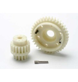TRAXXAS TRA5384  GEAR SET, 2-SPEED WIDE RATIO (2ND SPEED GEAR 38T, 13T-18T INPUT GEARS, HARDWARE)