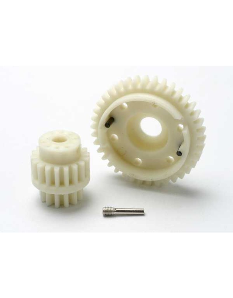 TRAXXAS TRA5384  GEAR SET, 2-SPEED WIDE RATIO (2ND SPEED GEAR 38T, 13T-18T INPUT GEARS, HARDWARE)