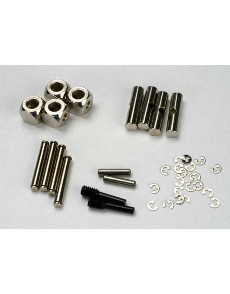 TRAXXAS TRA5452 U-JOINTS, DRIVESHAFT (CARRIER (4)/ 4.5MM CROSS PIN (4)/ 3MM CROSS PIN (4)/ E-CLIPS (20)) (METAL PARTS FOR 2 DRIVESHAFTS)