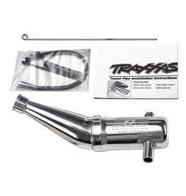 TRAXXAS TRA5487 TUNED PIPE, RESONATOR, R.O.A.R. LEGAL (ALUMINUM, DOUBLE-CHAMBER) (FITS MAXX VEHICLES WITH TRX RACING ENGINES)