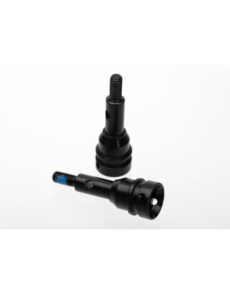 TRAXXAS TRA6454 STUB AXLE, FRONT, 6MM  (STEEL-SPLINED CONSTANT-VELOCITY DRIVESHAFT) (2)