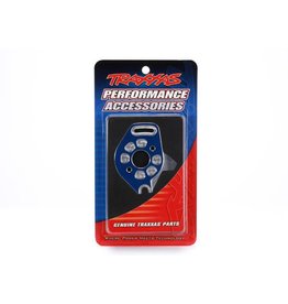 TRAXXAS TRA6890X PLATE, MOTOR, 6061-T6 ALUMINUM (BLUE-ANODIZED)