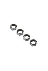 LOSI LOS252078 WHEEL NUT BLACK (4): SUPER BAJA REY STEEL