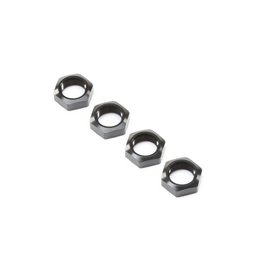 LOSI LOS252078 WHEEL NUT BLACK (4): SUPER BAJA REY STEEL