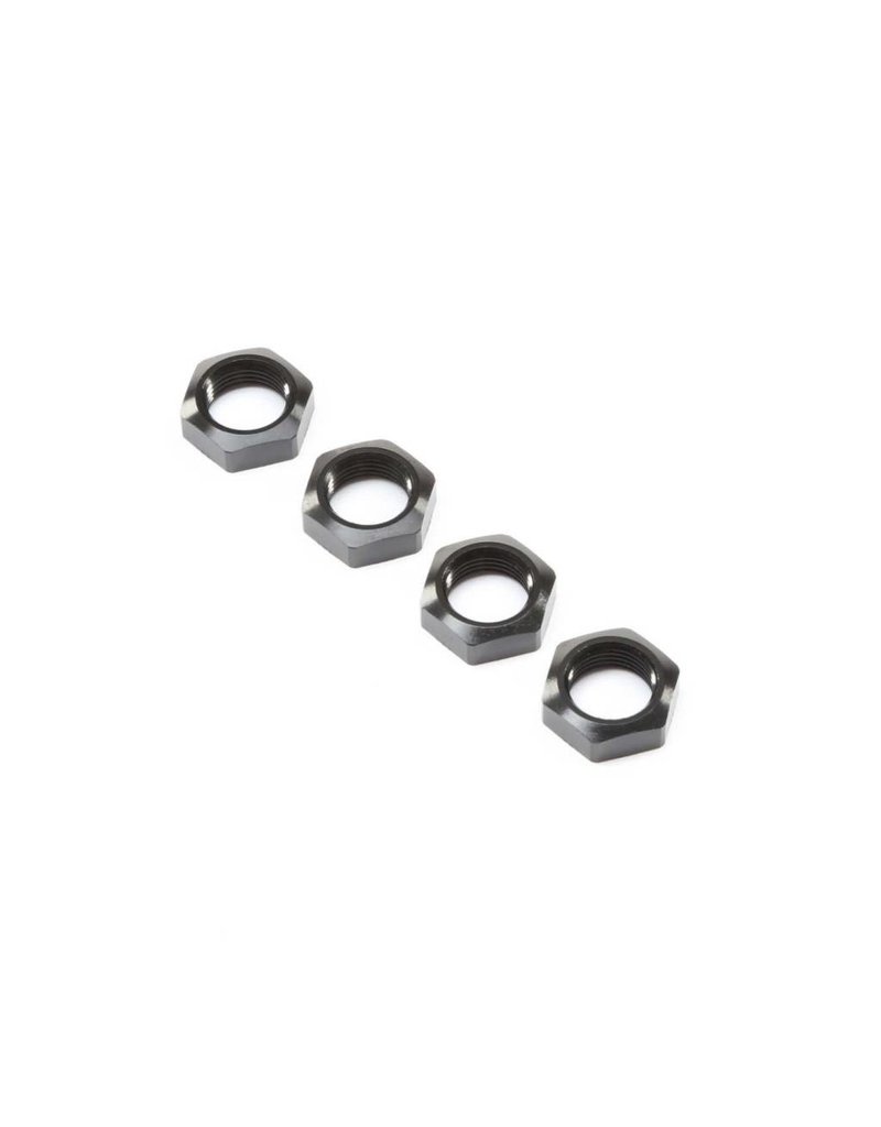 LOSI LOS252078 WHEEL NUT BLACK (4): SUPER BAJA REY STEEL