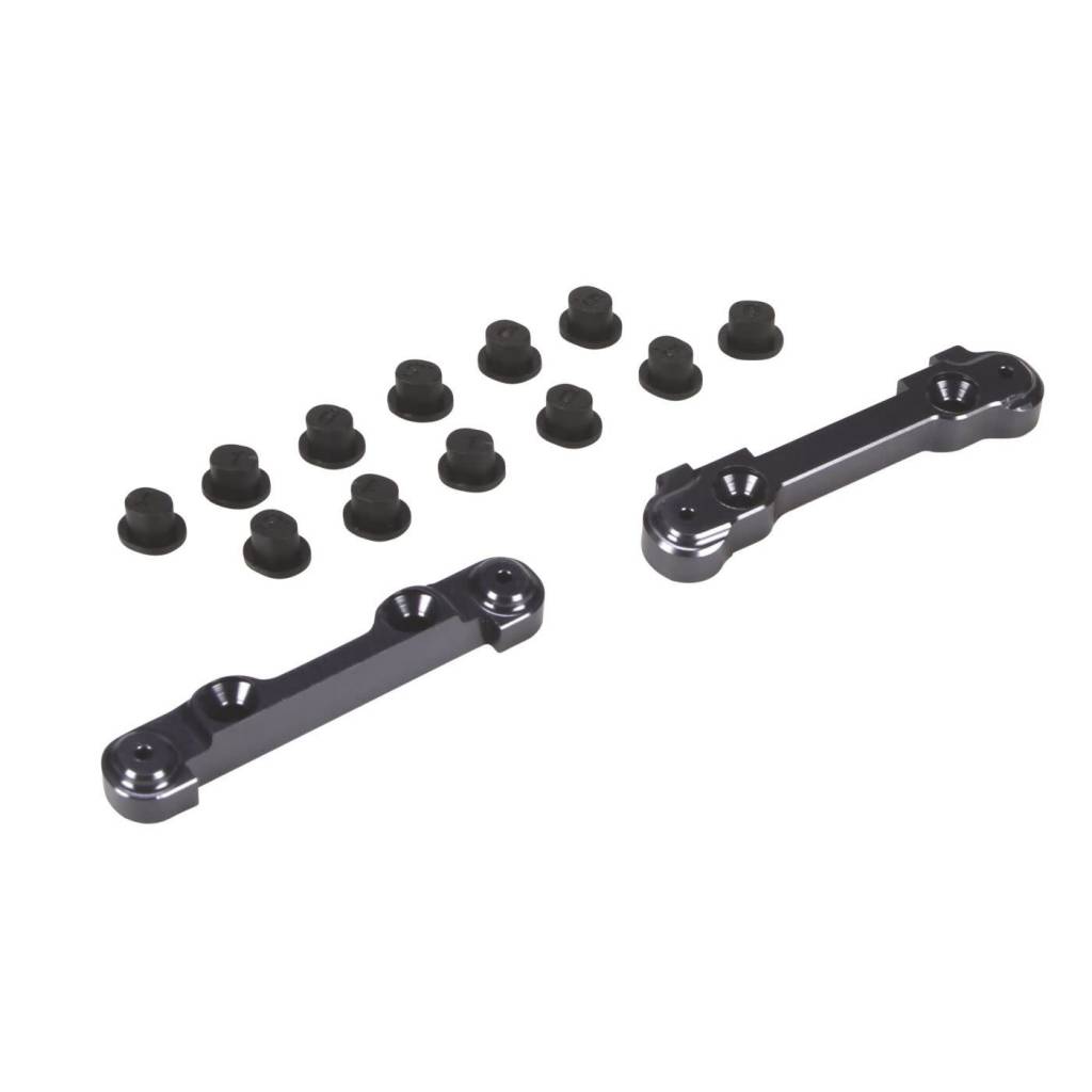LOSB1885 FRONT SUSPENSION MOUNT SET, ALUMINUM:MINI 8IGHT,DB