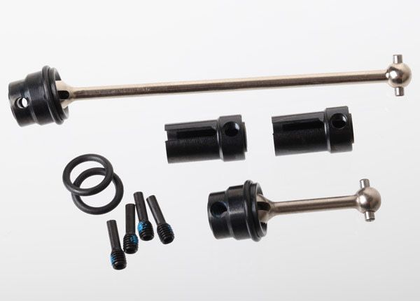 TRA7250R DRIVESHAFTS, CENTER (STEEL CONSTANT-VELOCITY) FRONT (1), REAR (1) (FULLY ASSEMBLED)