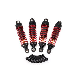 TRAXXAS TRA7665 SHOCKS, GTR HARD-ANODIZED, PTFE-COATED ALUMINUM BODIES WITH TIN SHAFTS (FULLY ASSEMBLED W/ SPRINGS) (4) / 2.5X10MM CS (8)