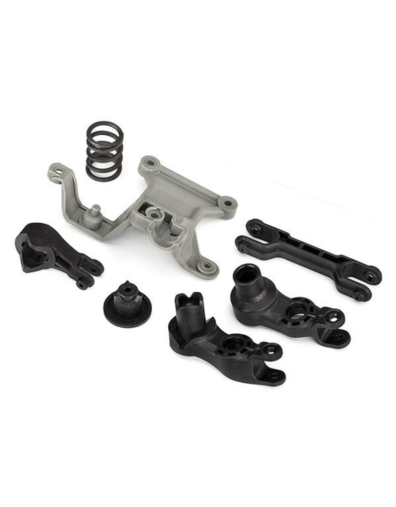 TRAXXAS TRA7746 STEERING BELLCRANKS/ BELLCRANK SUPPORT/SERVO SAVER/ SERVO SAVER SPRING/ DRAGLINK/ 3X20MM SHOULDER SCREWS (2)