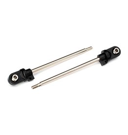 TRAXXAS TRA7763 SHAFT, GTX SHOCK, 110MM (ASSEMBLED WITH ROD ENDS & HOLLOW BALLS) (STEEL, CHROME FINISH) (2)