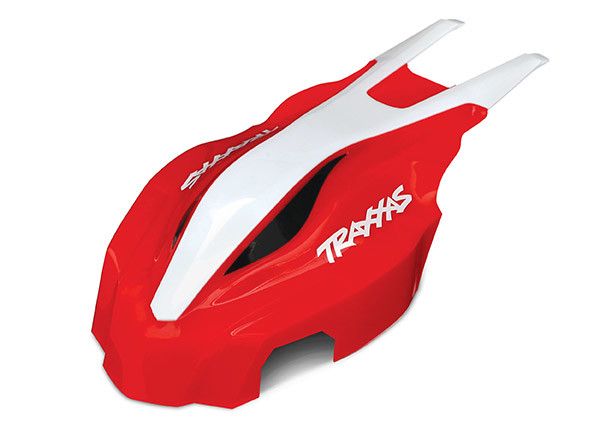 TRA7911 CANOPY, FRONT, RED/WHITE, ATON