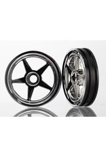 TRAXXAS TRA6974 WHEELS, 5-SPOKE (CHROME) (FRONT) (2)
