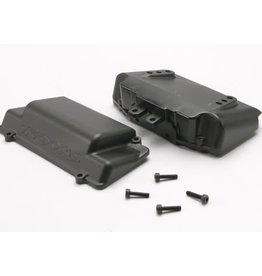 TRAXXAS TRA5515X BATTERY BOX, BUMPER (REAR) (INCLUDES BATTERY CASE WITH BOSSES FOR WHEELIE BAR, COVER, AND FOAM PAD)