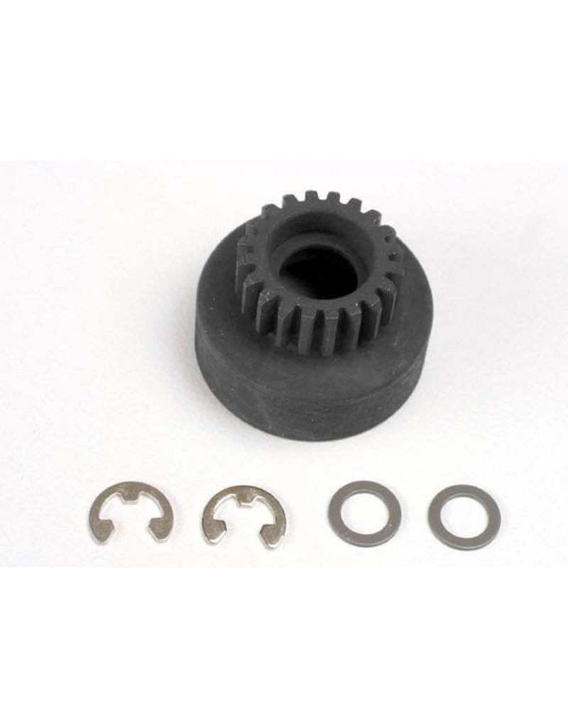 TRAXXAS TRA4120 CLUTCH BELL, (20-TOOTH)/ 5X8X0.5MM FIBER WASHER (2)/ 5MM E-CLIP (REQUIRES #4611-BALL BEARINGS, 5X11X4MM (2)