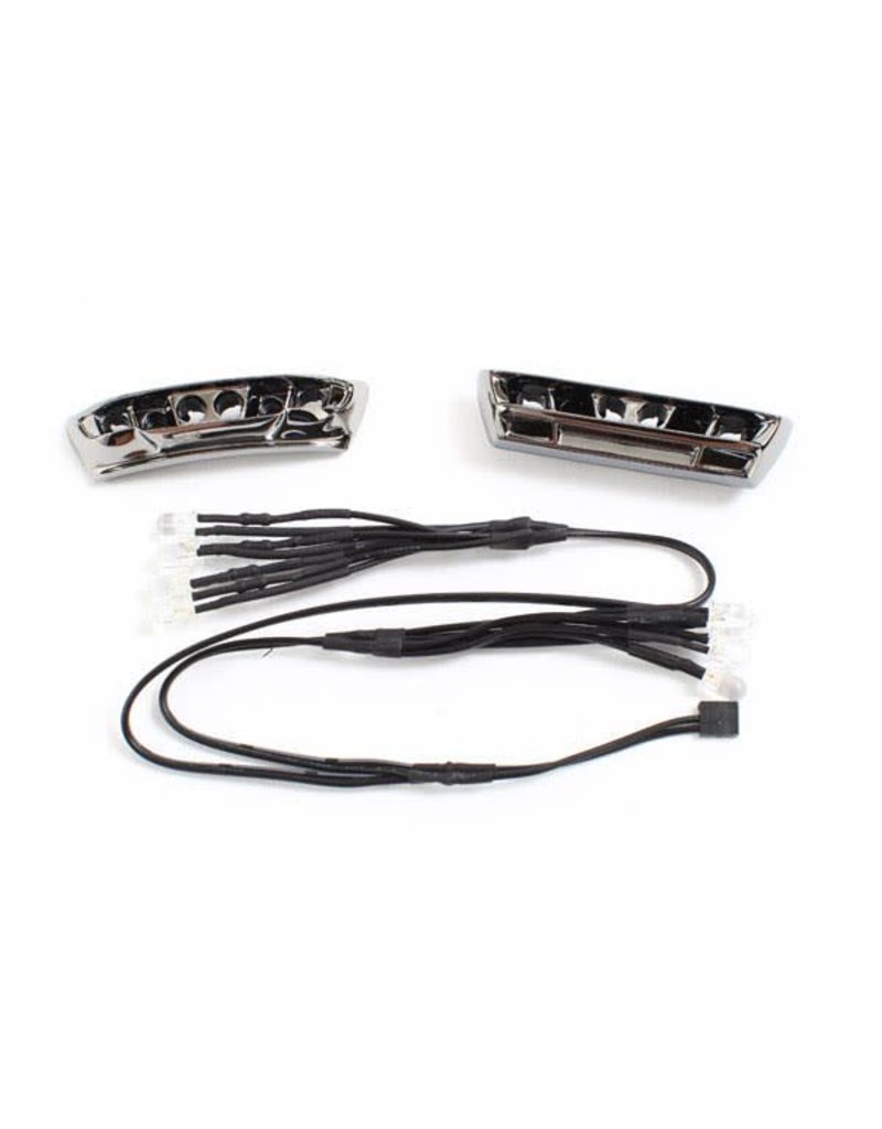 TRAXXAS TRA7186 LED LIGHTS, LIGHT HARNESS (4 CLEAR, 4 RED)/ BUMPERS, FRONT & REAR/ WIRE TIES (3)  (REQUIRES POWER SUPPLY #7286)
