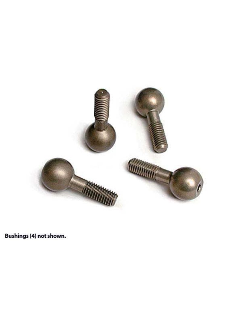 TRAXXAS TRA4933X PIVOT BALLS, HARD-ANODIZED 7075-T6 ALUMINUM (4)/ PIVOT BALL CAP BUSHINGS (4)