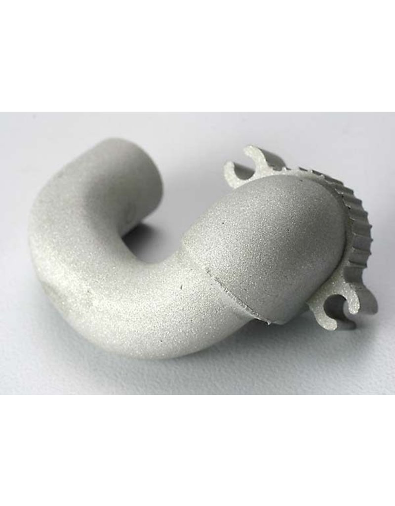 TRAXXAS TRA5140 HEADER, ALUMINUM (T-MAXX) (FOR REAR EXHAUST ENGINES ONLY) (TRX 2.5, 2.5R, 3.3)