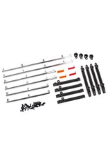 TRAXXAS TRA8076 SIDE TRIM, LEFT & RIGHT (CHROME)/ RETAINERS/ LED LENS/ 2.6X8 BCS (24)