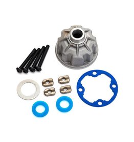 TRAXXAS TRA8681X CARRIER, DIFFERENTIAL (ALUMINUM)/ X-RING GASKETS (2)/ RING GEAR GASKET/ SPACERS (4)/ 12.2X18X0.5 MW