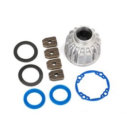 TRAXXAS TRA8581X CARRIER, DIFFERENTIAL, ALUMINUM (FRONT OR CENTER)/ X-RING GASKETS (2), RING GEAR GASKET/ 14.5X20 TW (2)