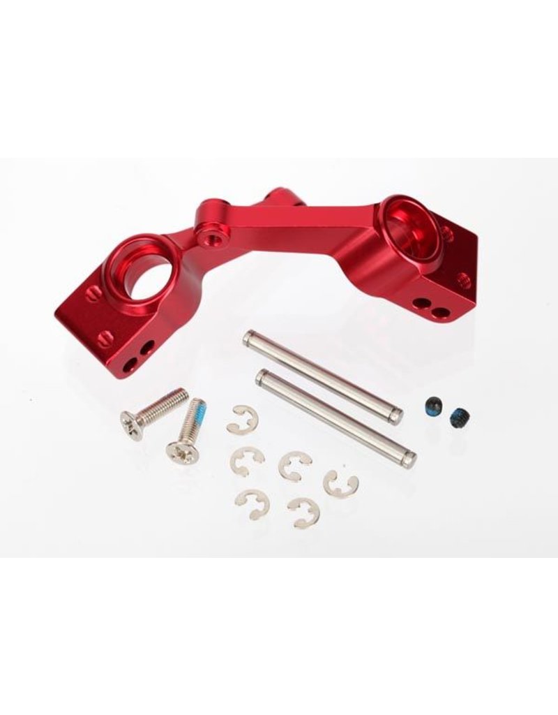 TRAXXAS TRA1952A CARRIERS, STUB AXLE (RED-ANODIZED 6061-T6 ALUMINUM)(REAR)(2)