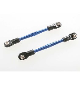 TRAXXAS TRA3139A TURNBUCKLES, ALUMINUM (BLUE-ANODIZED), TOE LINKS, 59MM (2) (ASSEMBLED W/ ROD ENDS & HOLLOW BALLS) (REQUIRES 5MM ALUMINUM WRENCH #5477)