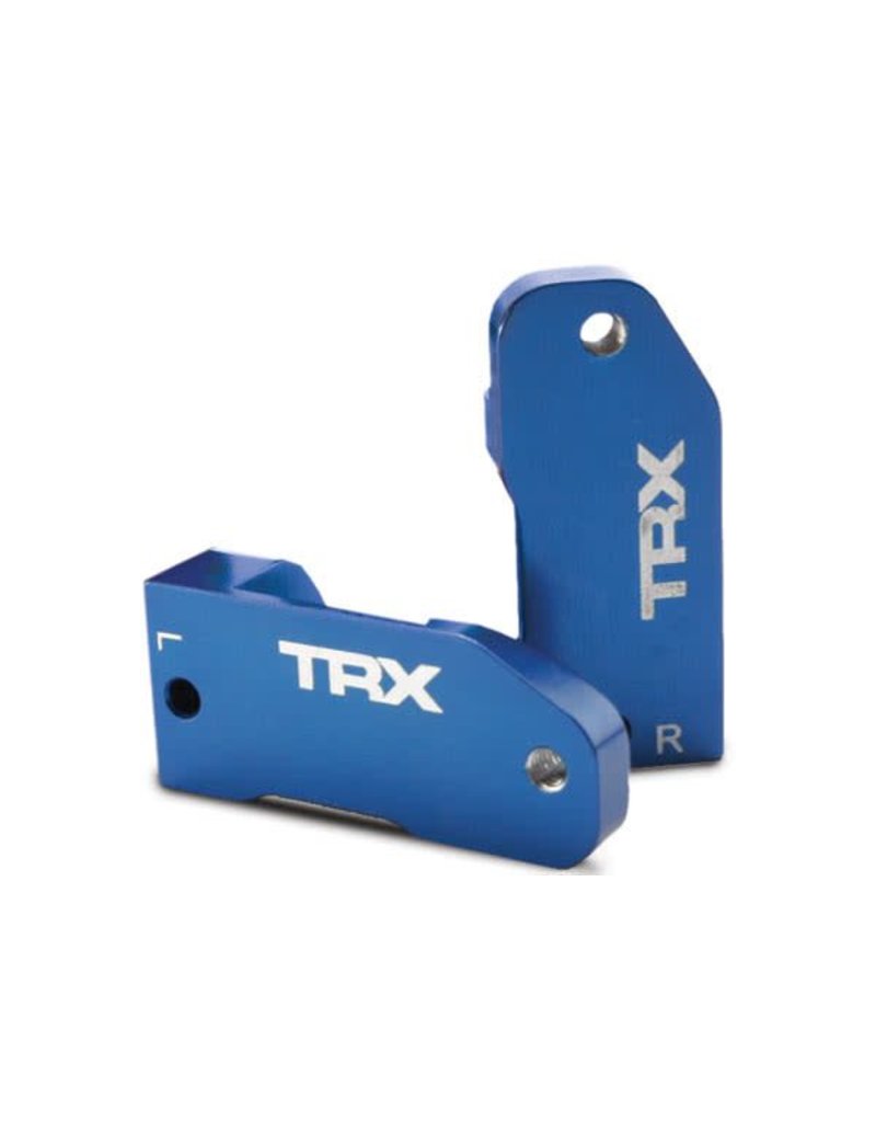 TRAXXAS TRA3632A CASTER BLOCKS, 30-DEGREE, BLUE-ANODIZED 6061-T6 ALUMINUM (LEFT & RIGHT)/ SUSPENSION SCREW PIN (2)