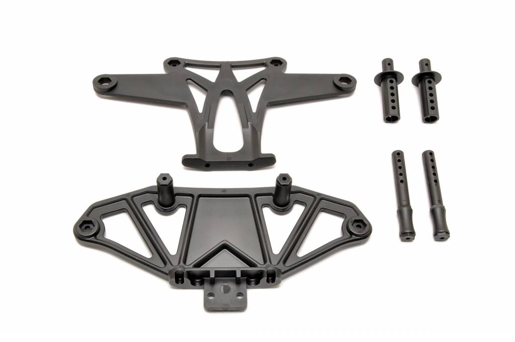 HOA85036 HYPER VT FRONT BUMPER SET WITH BODY POST