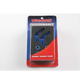 TRAXXAS TRA3652A STUB AXLE CARRIERS, RUSTLER/STAMPEDE/BANDIT (2), 6061-T6 ALUMINUM (BLUE-ANODIZED)/ 5X11MM BALL BEARINGS (4)