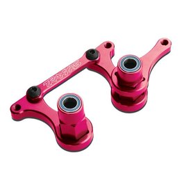 TRAXXAS TRA3743P STEERING BELLCRANKS, DRAG LINK (PINK-ANODIZED 6061-T6 ALUMINUM)/ 5X8MM BALL BEARINGS (4)/ HARDWARE (ASSEMBLED)