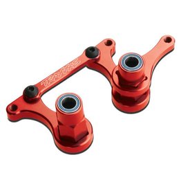 TRAXXAS TRA3743X STEERING BELLCRANKS, DRAG LINK (RED-ANODIZED 6061-T6 ALUMINUM)/ 5X8MM BALL BEARINGS (4)/ HARDWARE (ASSEMBLED)