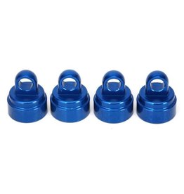 TRAXXAS TRA3767A SHOCK CAPS, ALUMINUM (BLUE-ANODIZED) (4) (FITS ALL ULTRA SHOCKS)