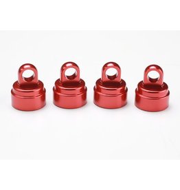 TRAXXAS TRA3767X SHOCK CAPS, ALUMINUM (RED-ANODIZED) (4) (FITS ALL ULTRA SHOCKS)