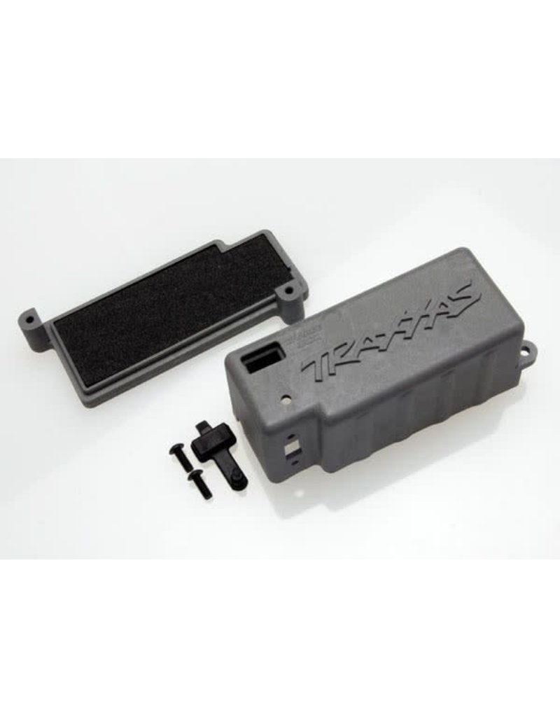 TRAXXAS TRA4925X BOX, BATTERY (GREY)/ ADHESIVE FOAM CHASSIS PAD/CHARGE JACK PLUG (RUBBER)