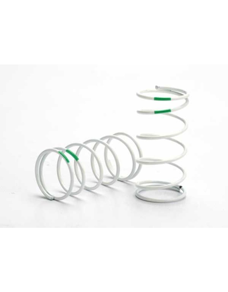 TRAXXAS TRA5430 SPRING, SHOCK (WHITE) (GTR) (STD. FRONT) (1.1 RATE GREEN) (1 PAIR)