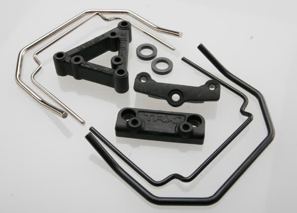 TRA5496 SWAY BAR MOUNTS (FRONT & REAR) (REVO)/ SWAY BAR WIRES (FRONT & REAR) (4)/ DRILL GUIDE/ SPACERS