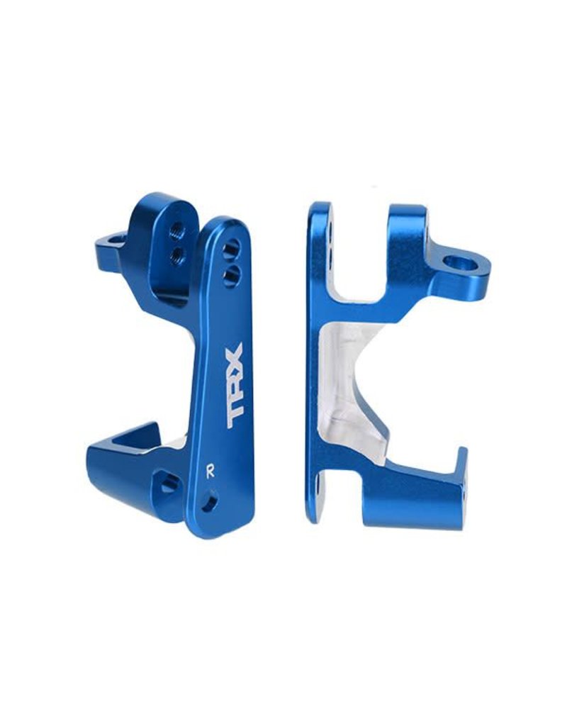 TRAXXAS TRA6832X CASTER BLOCKS (C-HUBS), 6061-T6 ALUMINUM, LEFT & RIGHT (BLUE-ANODIZED)